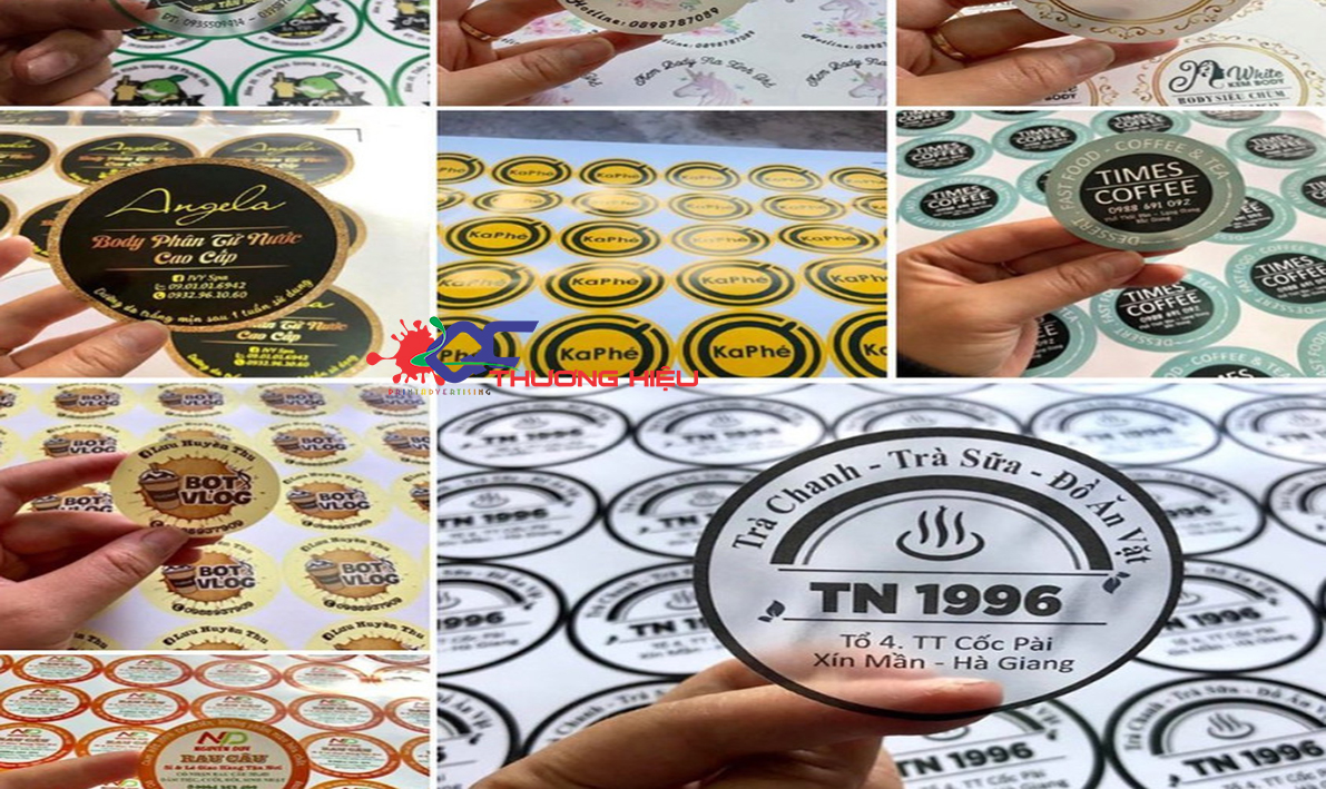 In tem nhãn decal giấy, nhựa, bạc – Đa dạng chất liệu, in nhanh 6 in tem nhãn